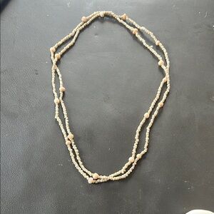Vintage Pearl and Beaded Necklace - Cream